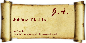 Juhász Attila névjegykártya